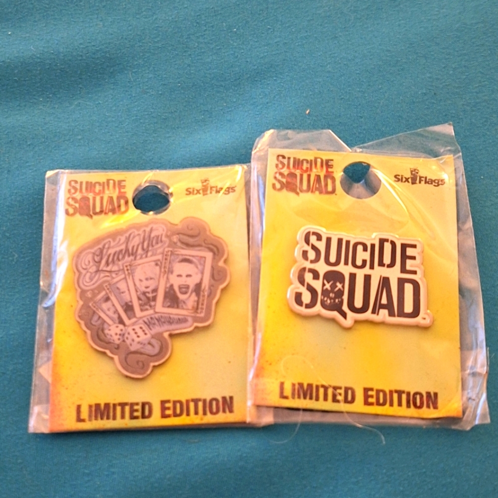 Suicide Squad Six Flags  Limited Edition Pins